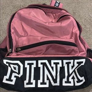 Pink backpack